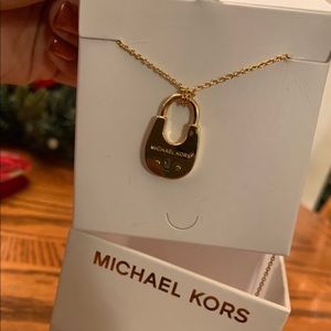 Michael Kors Padlock Pendant Necklace